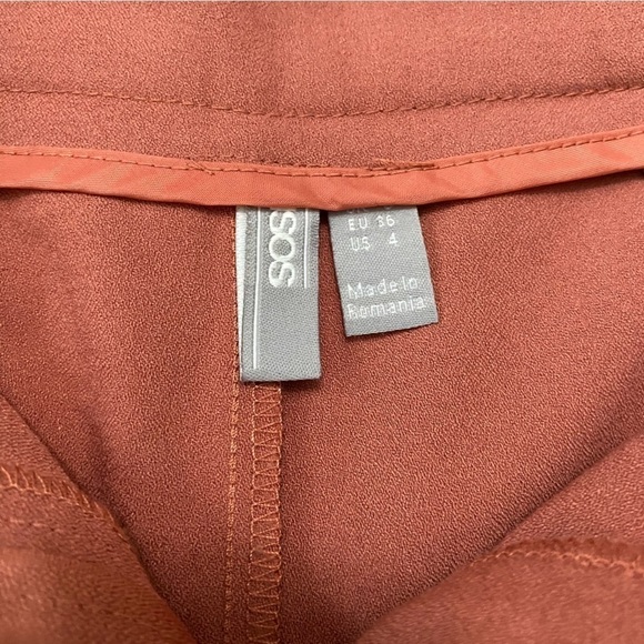 Asos DESIGN Woven Peg Pants with Obi Tie - Size 4 - Picture 7 of 9